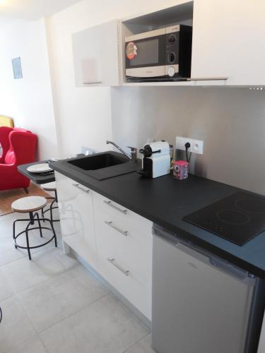 Kitchen, Room in Toulouse Studio 4 proche Airbus a TOULOUSE ST Martin du Touch in Toulousse-Blagnac Airport