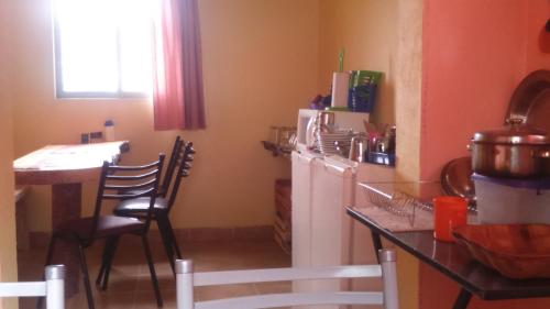 주방, Milenarios Hostel in 엘 찰텐