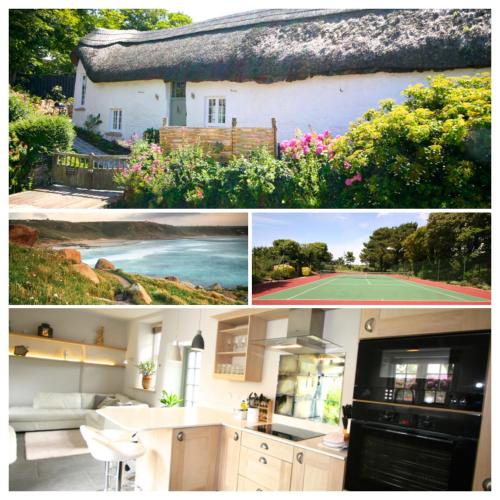 Putsborough Manor 3 Self Catering Cottages with Beach a short walk dog friendly all year, On site Tennis, Play Area, Paddock, Spa baths, BBQ, Private Gardens, Superfast WIFI