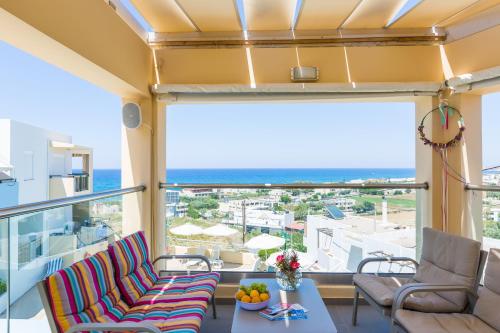 Balcony/terrace, Radamanthy's Hotel Apartments in Arkadi
