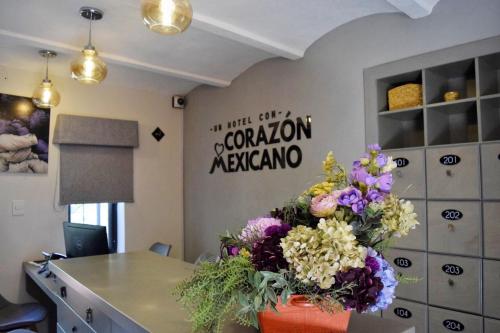 Vstupní hala, Hotel Corazon Mexicano in Guanajuato