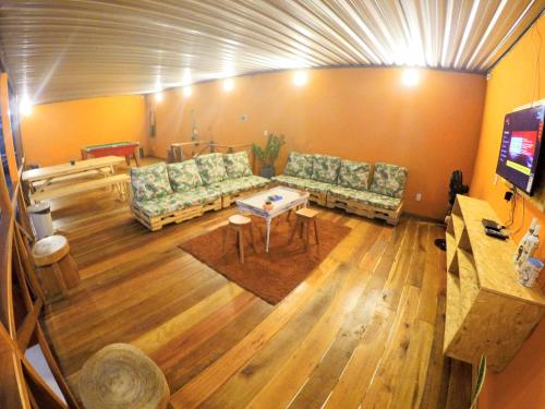 Κοινόχρηστο σαλόνι/χώρος τηλεόρασης, Hostel da Milla in Πρεσιντεντε Φιγκουεϊρεδο