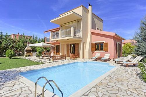  Sami Villa Sleeps 4 Pool Air Con WiFi in Sami