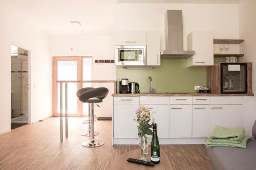 virtuve, Ferienwohnung am Weingut Eisenbock in Straß Im Straßertale