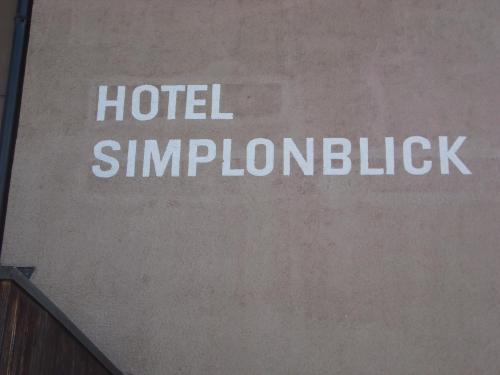 Hotel Simplon-Blick in Simplon Dorf