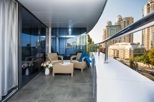 balkon/terras, Atlantic Garden Resort Hotel in Arcadia