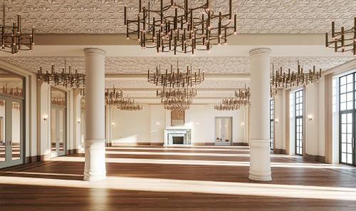 Bankett-terem, Shinola Hotel near Detroit Tudományközpont