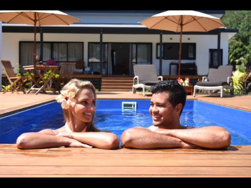 Úszómedence, Abera's Aitutaki Villas in Arutanga