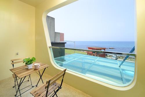 Erkély/terasz, FishHome15 -NO ELEVATOR，Kids under 6 years old not allowed  in Ruifang Negyed