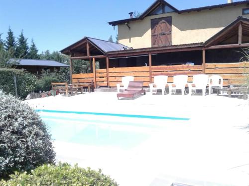 Swimming pool, Cabanas El Quijote in Los Reartes
