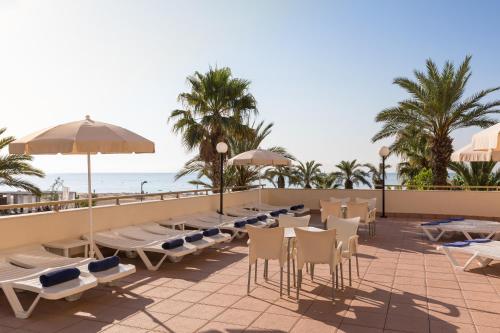 ระเบียง/ชานเรือน, สปา โฮเต็ล เอช ท็อป รอยัล ซัน (Hotel H TOP Royal Sun) in ซานตาซูซานา