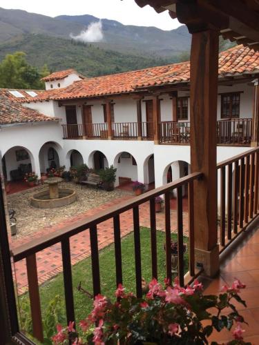 Balcony/terrace, Posada Portal de la Villa in Villa De Leyva
