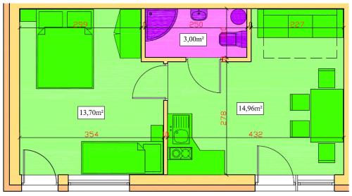 Apartament Piaskowy NR A5 (3-5 os.)