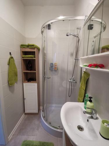 prysznic, Apartment Viktoria in Puttlingen