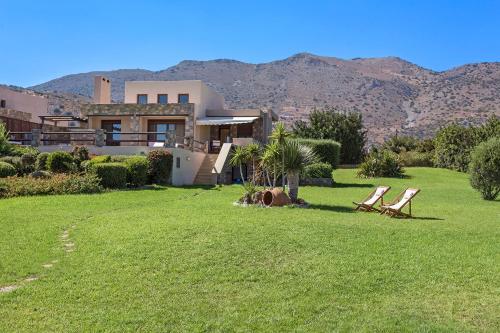 Elounda Seafront Villa, Private Heated Pool & Sea View