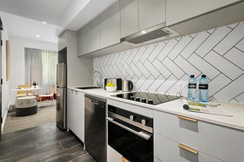 مطبخ, كويست كانبيرا سيتي ووك (Quest Canberra City Walk) in مركز مدينة كانبيرا