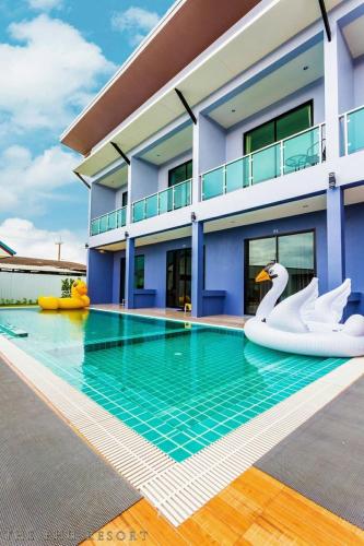 Swimming pool, The Phu Resort in Pranburi