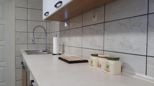 Kitchen, Csoka Apartman Papa in Gyor