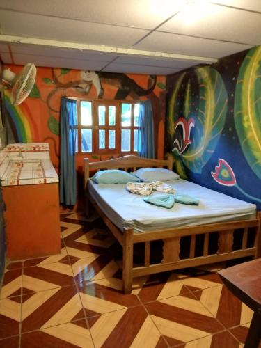 1 double bed