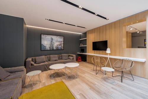 Sala de estar / sala de TV, Puerto Limon Hostel in Buenos Aires