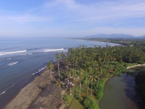 View, Medewi Beach Inn in Negara