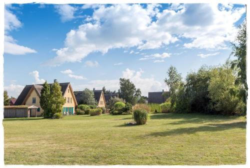 Reetdachhaus mit Schwimmteich in Krienke