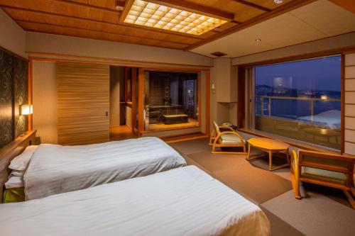 Musashi Room Type - 【Nagitei】 Japanese-style Twin Bed room with hot spring with Sea View Musashi Room Type - 【Nagitei】 Japanese-style Twin Bed room with hot spring with Sea View