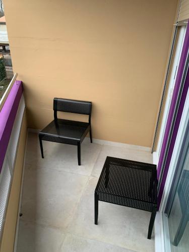 balkon/terras, Eh!Toi Self Motel in Leysin