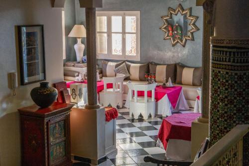 共用Lounge/電視區, 里亞德達爾索菲安酒店 (Riad Dar Sofian) in 紮果臘市
