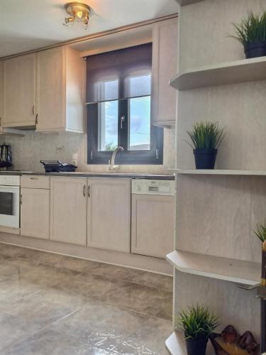keuken, Villa Calm House in Ios