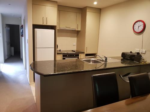 keittiö, Snowhaven Townhouses in Ohakune