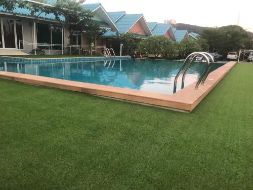 Swimming pool, Sangtong Beach Resort near Oasis Sea World Dolphin Show