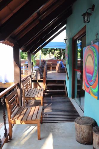 Entrance, Pousada Reserva do Tombo Lounge Hostel near Marcao Pier Chopp