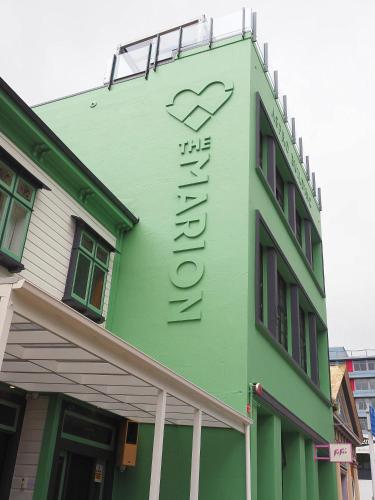 A szálláshely kívülről, The Marion Hostel in Wellington