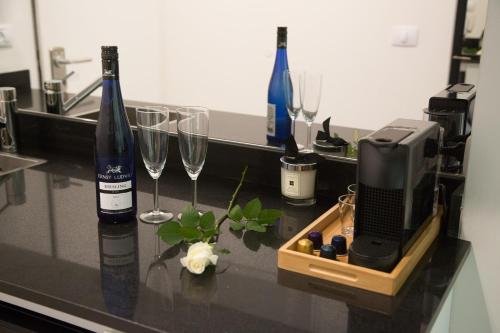 廚房, 凱撒套房-諾特高爾夫 (Suite Caesar - Neot Golf) in 凱撒利亞