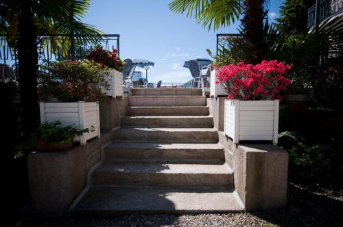 balkon/terras, Hotel Alpi in Baveno