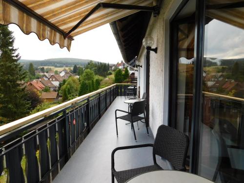Erkély/terasz, Pension Haus Petra in Altenau
