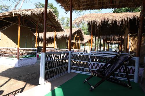 Rõdu/terrass, Kaziranga Eco Camp in Hatikhuli