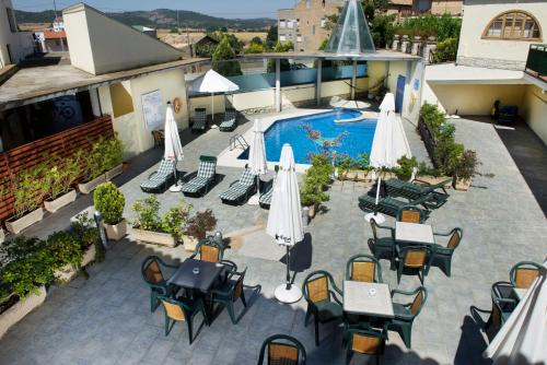 Erkély/terasz, Hotel Rural Jaumet in Torà