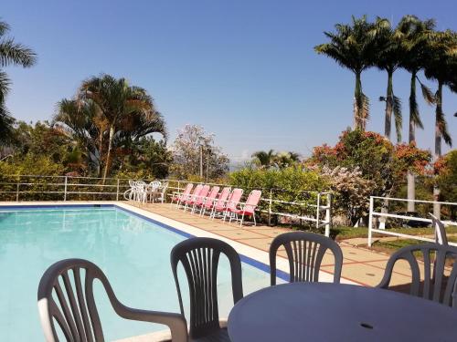 Úszómedence, Hotel Casona Las Juanas in Sachica