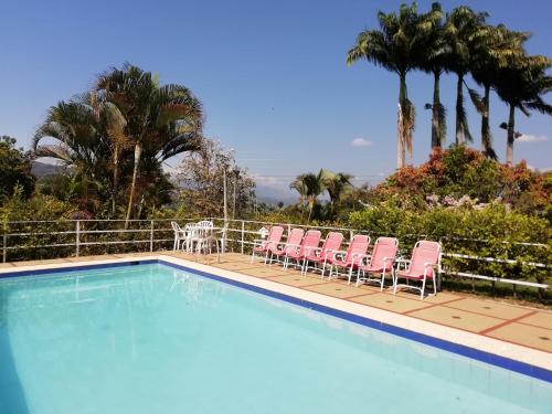 Úszómedence, Hotel Casona Las Juanas in Sachica