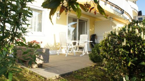 陽台/露台, 萊茵河谷景觀假日酒店 (Ferienhaus Rheintalblick) in 班德柏玲根