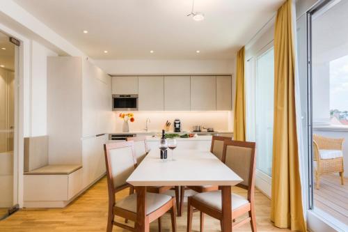 Konyha, Vienna Grand Apartments Danube in 21. Floridsdorf
