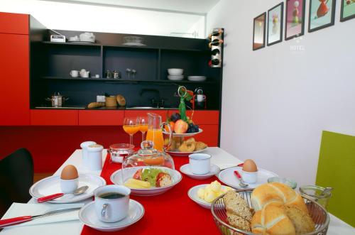 廚房, Hotel B&B "Zur Schanz" in 埃布斯