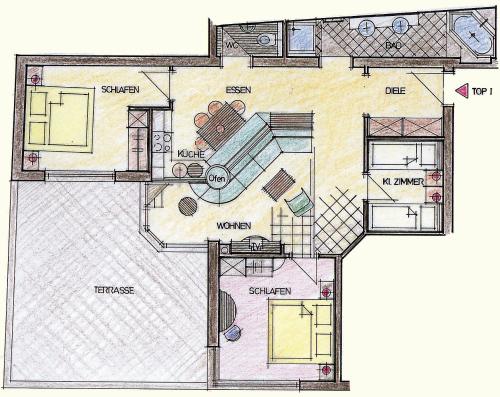 3 bedrooms, 4 beds