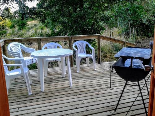 Erkély/terasz, Cabañas Domo Pucón (Cabanas Domo Pucon) in Candelaria