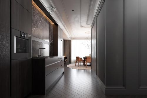köök, LUXURY SUITES - parking , central suites in Drama