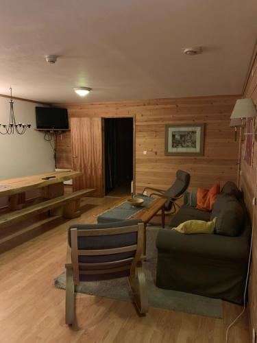 共用Lounge/電視區, Haugo Utleige Lodge in 沃瑟凡根