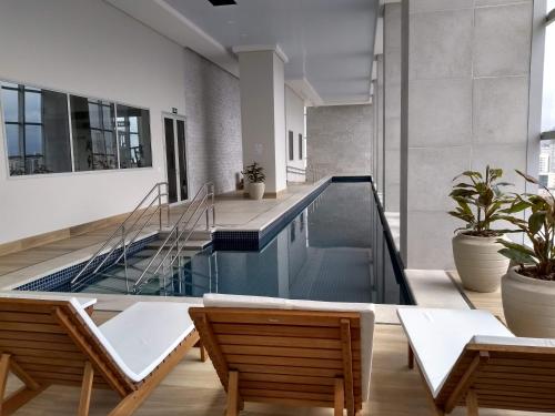 Flat Aconchego, próximo ao centro de Osasco, ar condicionado, academia, piscina, wifi e varanda, Osasco (foto 9)