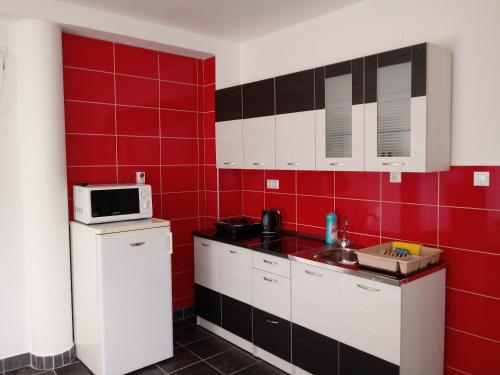 Kitchen, Napsugar Vendeghaz in Ujudvar